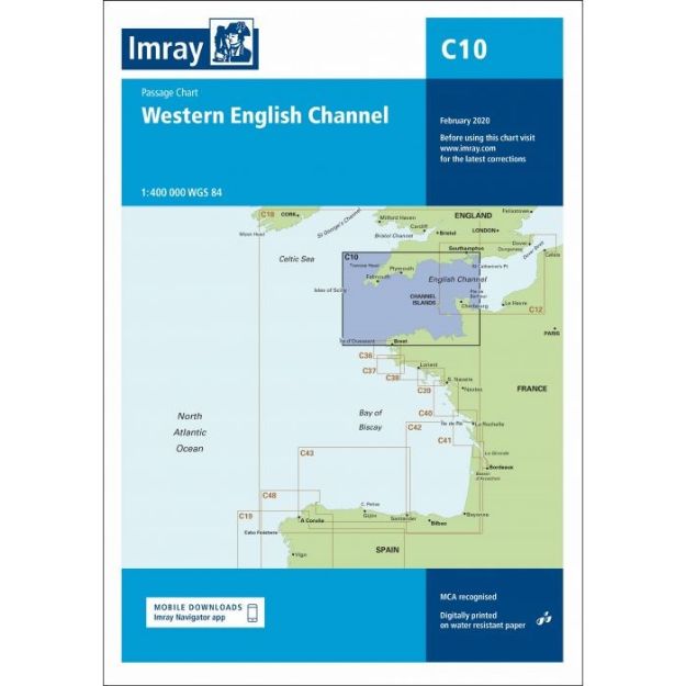Imray C 10 - Western English Channel Passage Chart